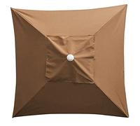 Marooma Housse de rechange pour parasol - 2 x 2 m - 4 baleines - Toile de protection pour parasol de jardin, de plage, de jardin (auvent uniquement) - -