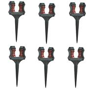 Marooma Lot de 6 guides de tuyau d'arrosage, support de tuyau d'arrosage, support de tuyau de pelouse, support de tuyau avec piquet pour protéger les plantes de jardin, cours, parterres de fleurs,