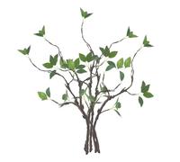 Marooma Lot de 6 Tiges de Verdure Artificielles, Fausses Branches de Bourgeons Verts, Branches de Plantes en Plastique Synthétique de 17,32 Pouces pour la Maison, Le Jardin, Le