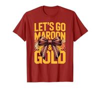 Maroon & Gold Vibes Only Team Tournoi Field Day Cheer T-Shirt