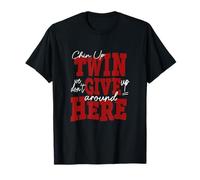 Maroon Red Burgundy Chin Up Twin Red Bordeaux T-Shirt