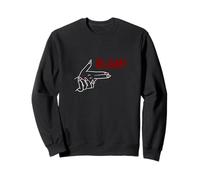 Maroon Red Burgundy Hands, Blam ! Burgundy Graphic Sweatshirt