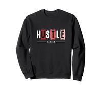 Maroon Red Burgundy Hustle Harder Bordeaux Bordeaux Sweatshirt