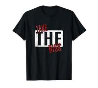 Maroon Red Burgundy Take The Risk Maroon Graphic T-Shirt