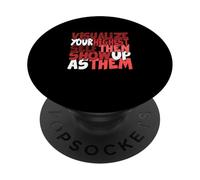Maroon Red Burgundy Visualize You Highest Autographe PopSockets PopGrip Adhésif