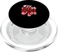 Maroon She is Her Maroon Graphic PopSockets PopGrip pour MagSafe
