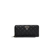 GUESS Femme Giully II SLG Large Zip Around Sac à Main, Noir, Taille Unique
