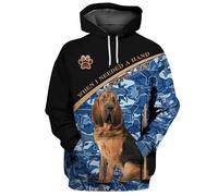MaroYanYML Berger Allemand/Beagle/Boxer/Bernese Mountain 3D Imprimé Sweat à Capuche Femmes Hommes Pullover Street Tracksuit Love Dog Gift