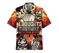 MaroYanYML Chemise hawaïenne à Manches Courtes et Boutons pour Homme imprimé 3D Ananas et crâne Chemisier Tropical Aloha pour la Plage