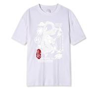 MaroYanYML Dragon T-Shirts pour Femmes Y2K Dragon Impression 3D T-Shirt Manches Courtes Col Rond Blouse Tops Cool Streetwear