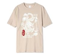 MaroYanYML Dragon T-Shirts pour Femmes Y2K Dragon Impression 3D T-Shirt Manches Courtes Col Rond Blouse Tops Cool Streetwear