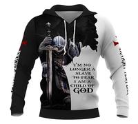MaroYanYML Femmes Hommes Sweats à Capuche Templiers Imprimé 3D Sweatshirt à Capuche Manches Longues Pullover Cool Survêtement Tops