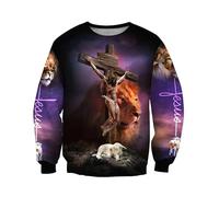 MaroYanYML Le Roi des Animaux Lion Imprimé en 3D Automne Sweat à Capuche pour Hommes Veste Unisexe à Fermeture éclair Pullover Streetwear