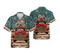 MaroYanYML Magliette da Uomo per il 4 luglio Giorno dell'Indipendenza Americana Con Aquila e Bandiera Degli Stati Uniti stampate in 3D Top patriottici Con risvolto