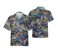 MaroYanYML Magliette da Uomo per il 4 luglio Giorno dell'Indipendenza Americana Con Aquila e Bandiera Degli Stati Uniti stampate in 3D Top patriottici Con risvolto