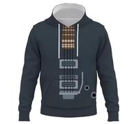 MaroYanYML Musique Guitare 3D imprimé Hoodie Automne Hiver Unisex Pullover Instrument Musical Sweatshirt décontracté Manches Longues vêtements de Rue Maillot avec Poche