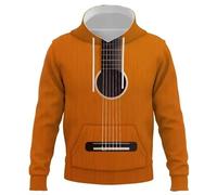 MaroYanYML Musique Guitare 3D imprimé Hoodie Automne Hiver Unisex Pullover Instrument Musical Sweatshirt décontracté Manches Longues vêtements de Rue Maillot avec Poche