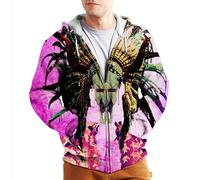 MaroYanYML Native American Indian 3D Imprimé Femmes Hommes Capuche Tribal Graphique Complet Zip Fermer Manches Longues Sweatshirt Vêtement d'extérieur Top