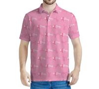 MaroYanYML Polo d'été à Boutons avec nœud Papillon imprimé en 3D pour Hommes T-Shirts Polo à Manches Courtes à Revers pour Le Golf et Le Tennis Top rétro à la Mode