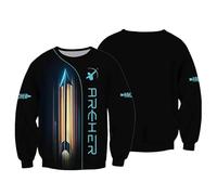 MaroYanYML Sweat-Shirt de tir à l'arc pour Hommes Cible d'archerie imprimée en 3D Pull Unisexe à Manches Longues avec col Rond Top Sportif Cool et Amusant