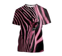 MaroYanYML T-Shirt imprimé en 3D d'un Animal zébré pour Hommes T-Shirts Graphiques à Manches Courtes avec personnalité décontractée et Cheval