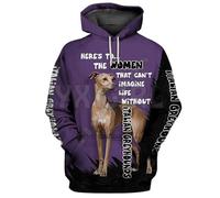 MaroYanYML That Can't Imagine Life Witnout Great Danes Sweats à Capuche imprimés en 3D Pull-Over Unisexe Sweat à Capuche drôle pour Chien Casual Street Tracksuit