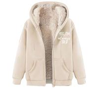 MaroYanYML Yes,I'm Always Cold Sherpa Polaire Doublé Sweat Femmes Hommes Drôle Lettre 3D Imprimé Fermeture Éclair Sweats À Capuche Casual Winter Cardigan