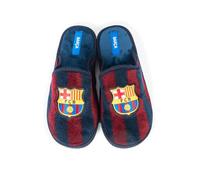 MARPEN SLIPPERS, Chaussons d'hiver avec Semelle Flexible Officiels FC Barcelona de Football Unisex pour Homme ou Femme, Ouverts Blaugrana, Taille 47