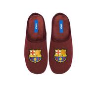 MARPEN SLIPPERS, Chaussons d'hiver Officiels FC Barcelona de Football Unisex pour Homme ou Femme, Chevron Rouge, Taille 44-45
