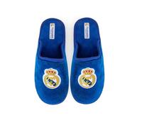 MARPEN SLIPPERS, Chaussures de maison Real Madrid CF officielles saison 24/25 pour homme ou femme, légères pour l'hiver, bleu, 43 EU