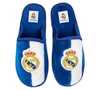 MARPEN SLIPPERS, Chaussures de maison Real Madrid CF officielles saison 24/25 pour homme ou femme, légères pour l'hiver, bleu, 46 EU