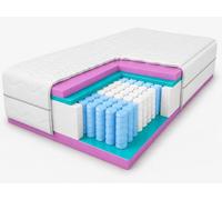 MARPUR Lambada Matelas à ressorts ensachés H3 Blanc Hauteur 15 cm 90 x 200 cm