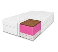 MARPUR Matelas en mousse 140 x 200 Tango H3/H4 blanc latex coco 20 cm