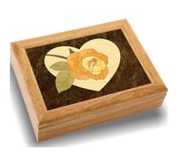 MarqArt Wood Art Heart Box Fait la main aux tats-Unis Qualit ingale Unique, il n'y a pas deux pareils uvre originale d'art sur boi