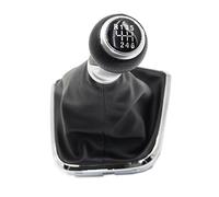 MARQI Voiture Pommeaux Leviers Vitesse 5/6 vitesses pour VW pour POLO 6R 2009 2010 2011 2012 2013 2014 levier levier vitesse voiture couvercle botte guêtre 6R0711456B(Couleur:R123456 type 5)