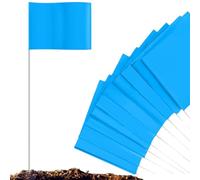 Marquage Des Drapeaux, 100 Pièces Flags De Pieu De Paysage Fluorescent, Bannières De Haute Visibilité, Panneaux D'avertissement, Pour La Formation Des Chiens, Étude Du Terrain Sur Le Terrain