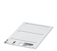 Marquage pour appareils Phoenix Contact US-EMP (85,6X54) SR 0828861 Surface de marquage: 85.60 x 54 mm argent 10 Bogen