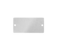 Marquage pour appareils Weidmüller CC-M 30/60 2X3 AL 1327850000 Surface de marquage: 30 x 60 mm argent 100 pc(s)