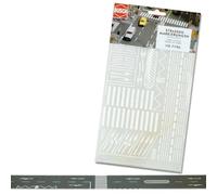 Marquages Routiers Assortis 210 X 148 Mm HO/OO Échelle Busch 7196
