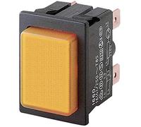 MARQUARDT 1660.0201 1660.0201 Interrupteur à Pression 250 V/AC 16 A 2 x Off/on à accrochage Orange (L x l) 25 mm x 33 m