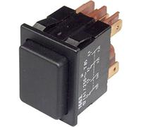 Marquardt 1663.0101 1663.0101 Bouton-poussoir 250 V/AC 12 A 2 x On/(On) à rappel (L x l) 25 mm x 33 mm IP40 1 pc(s)