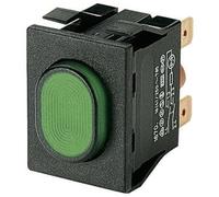 Marquardt 1670.5202 1670.5202 Interrupteur à pression 250 V/AC 16 A 2 x On/Off à accrochage vert (L x l x H) 33 x 25 x