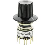 Marquardt 9037.0200 9037.0200 Commutateur rotatif 28 V 0.014 A Positions de commutation 6 1 x 30 ° 1 pc(s)
