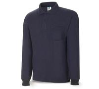 Marque-1288 POLAMLL Polo Manches Longues-Bleu Clair L