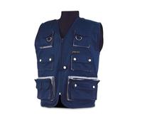 Marque-288 VRAL Gilet Reportero L Bleu