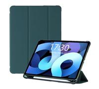 Marque Amazon - Étui compatible avec iPad Pro 11" (modèle 2022/2021/2020), étui de protection avec support à trois volets et porte-stylo, mise en veille/réveil automatique pour iPad Pro 11, vert foncé