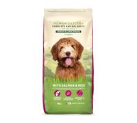 Marque Amazon - Lifelong - Complete Croquettes Complètes Pour Chiens Adultes, Saumon Et Riz, 15kg, lot de 1