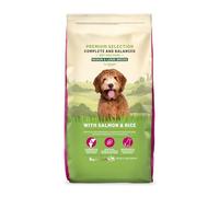 Marque Amazon - Lifelong - Complete Croquettes complètes pour chiens adultes, Saumon Et Riz, 5kg, lot de 1