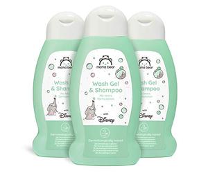 Marque Amazon - Mama Bear - Disney - Gel douche & shampooing (Ne pique pas les yeux) - 3 unités x 300ml