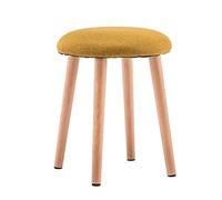 Marque Amazon - Movian Up Round - Tabouret, jaune moutarde